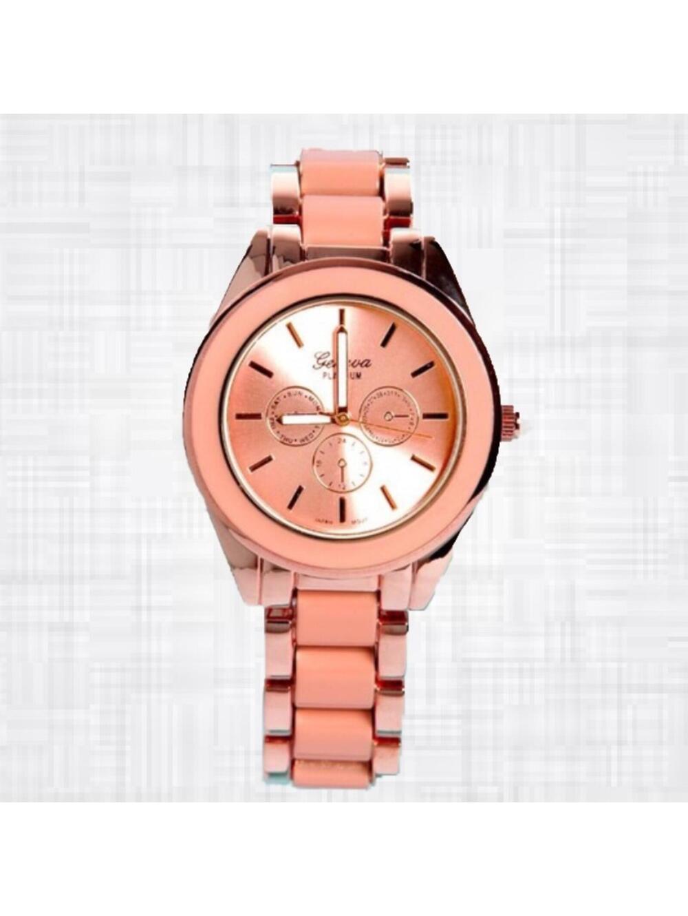 Peach & Gold Watch